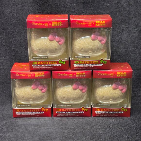 The Creme Shop Hello Kitty 3D Bath Fizz Aromatherapy Bath Bomb Peppermint Creme - Picture 8 of 8